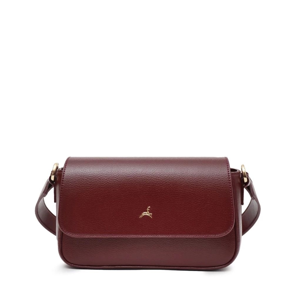 PRELOVED POVILO SEKAR SHOULDER / SLING BAG BURGUNDY / TAS SELEMPANG