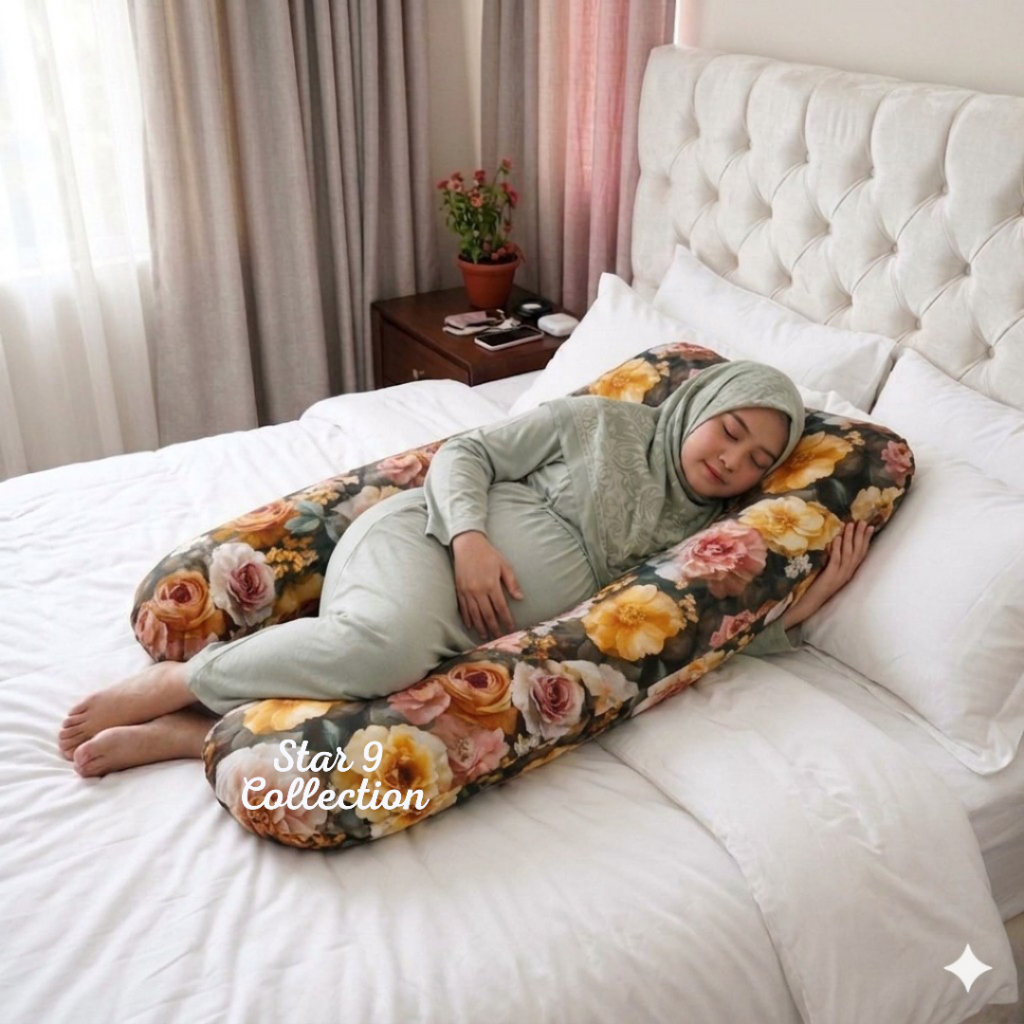 Bantal Hamil Super 3D 2 Lapis Ibu Hamil Maternity Pillows Empuk Full Silikon A Super