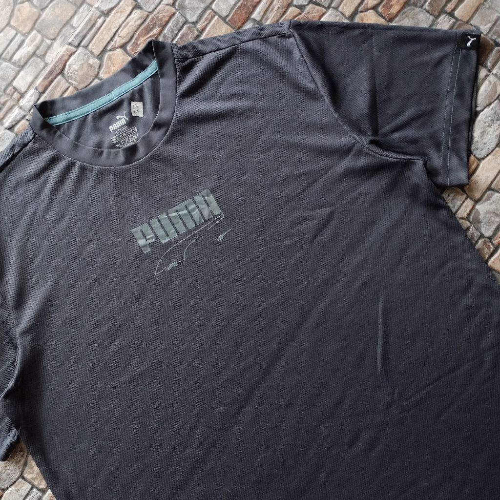 Kaos pria brand PUMA original, Baju olahraga gym running branded