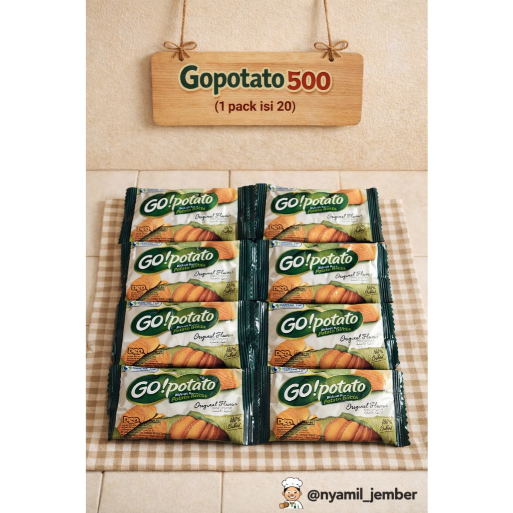 GOPOTATO 500 GO POTATO 1 PACK = 20 PCS