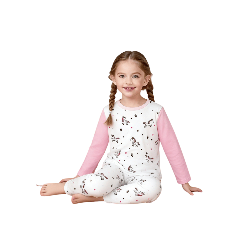 Orkids Baju tidur Anak Perempuan Umur  1 - 12 tahun  Stelan  anak  Nipow Orkids UNIQORN