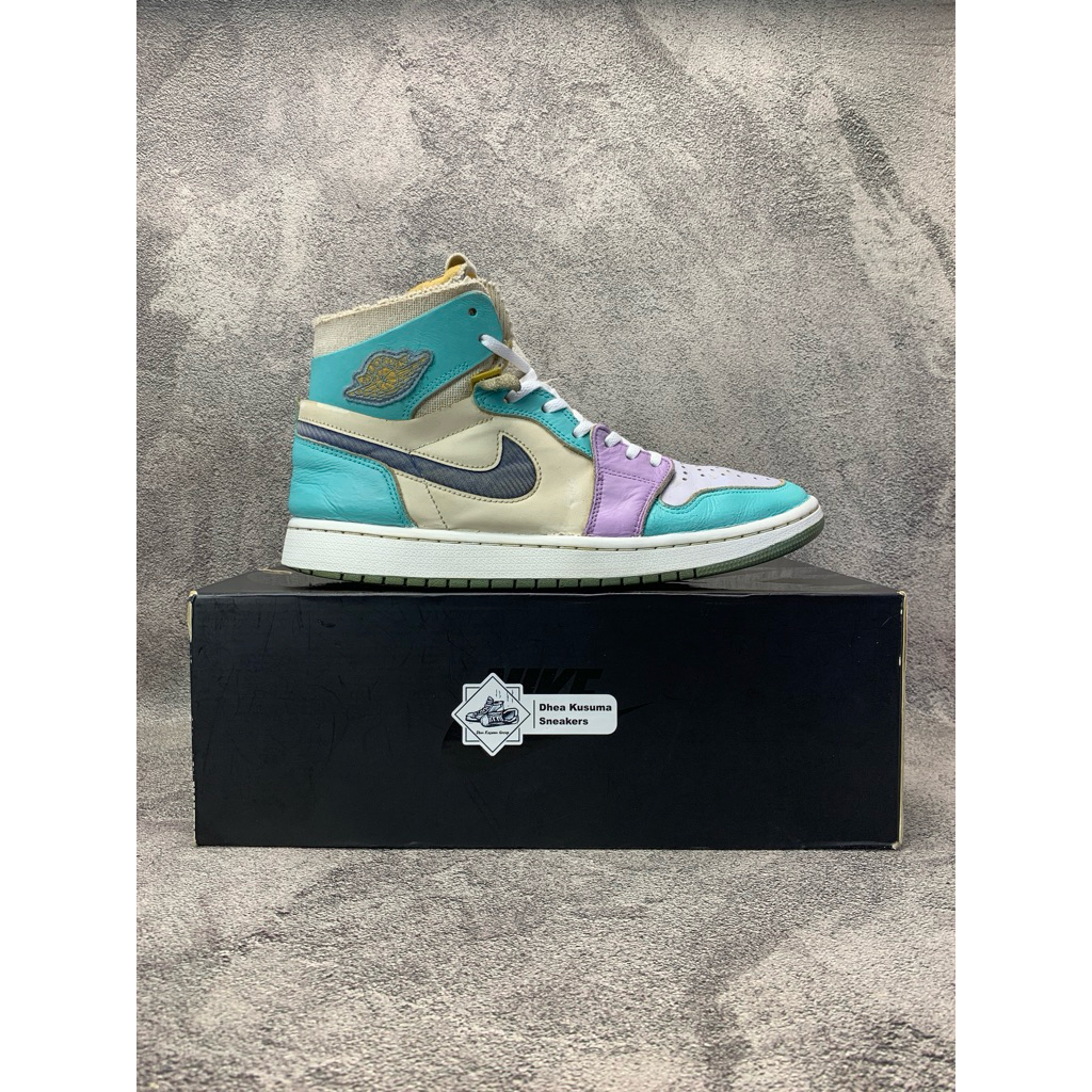 Sepatu Second Air Jordan 1 High Zoom Air CMFT ‘Celestine Blue’  Size 43 insole 27,5 cm Original Guar