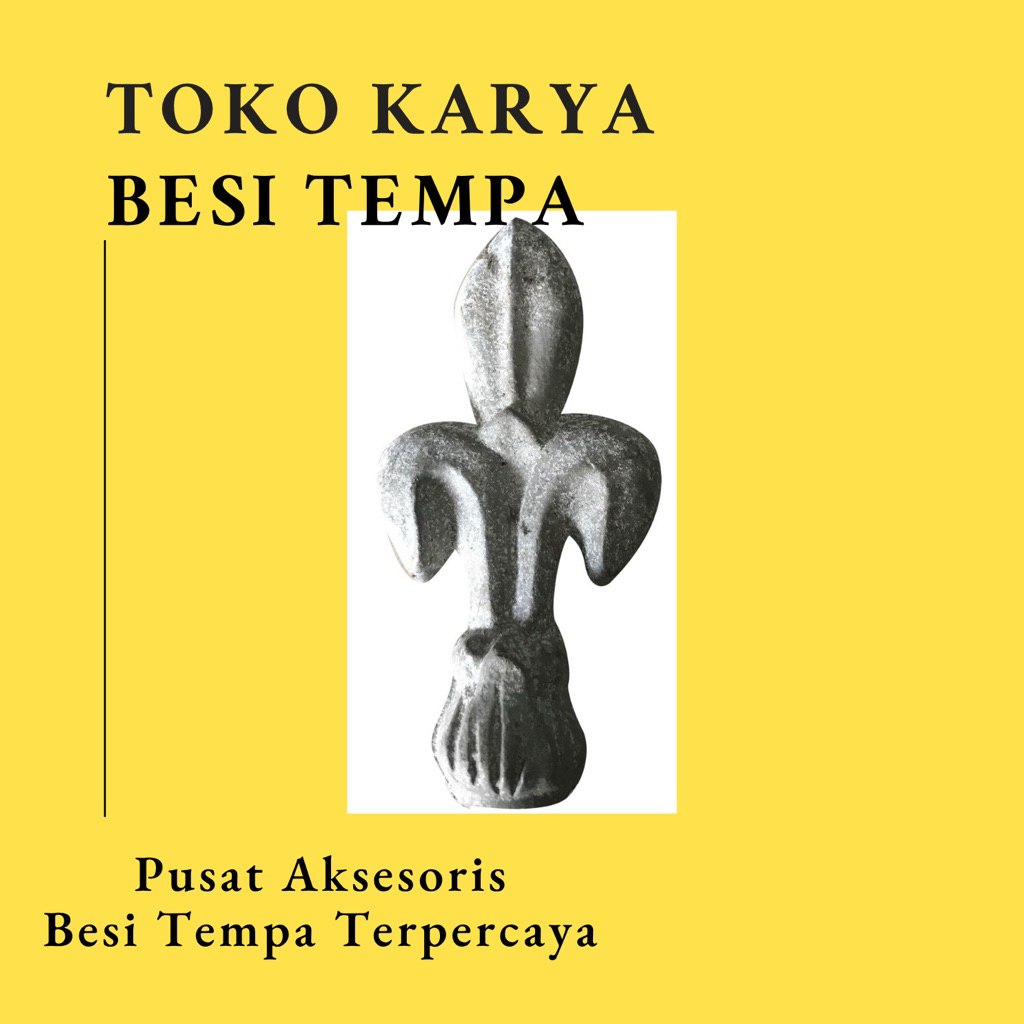 Ornamen Pagar Besi Tombak 16 / Ornamen Besi Tempa / Ornamen Pagar Besi dan Tralis / Aksesoris Besi T