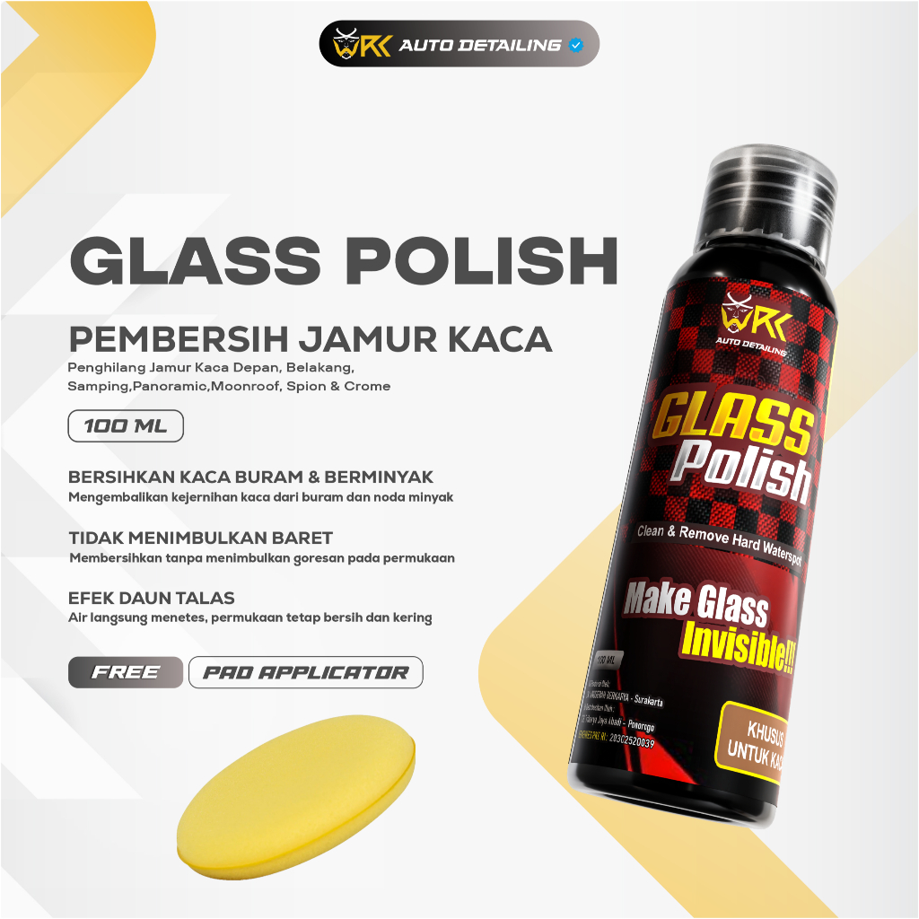 Glass Polish Pembersih Jamur Kaca Mobil Mudah dan Praktis - Auto Detailing Store