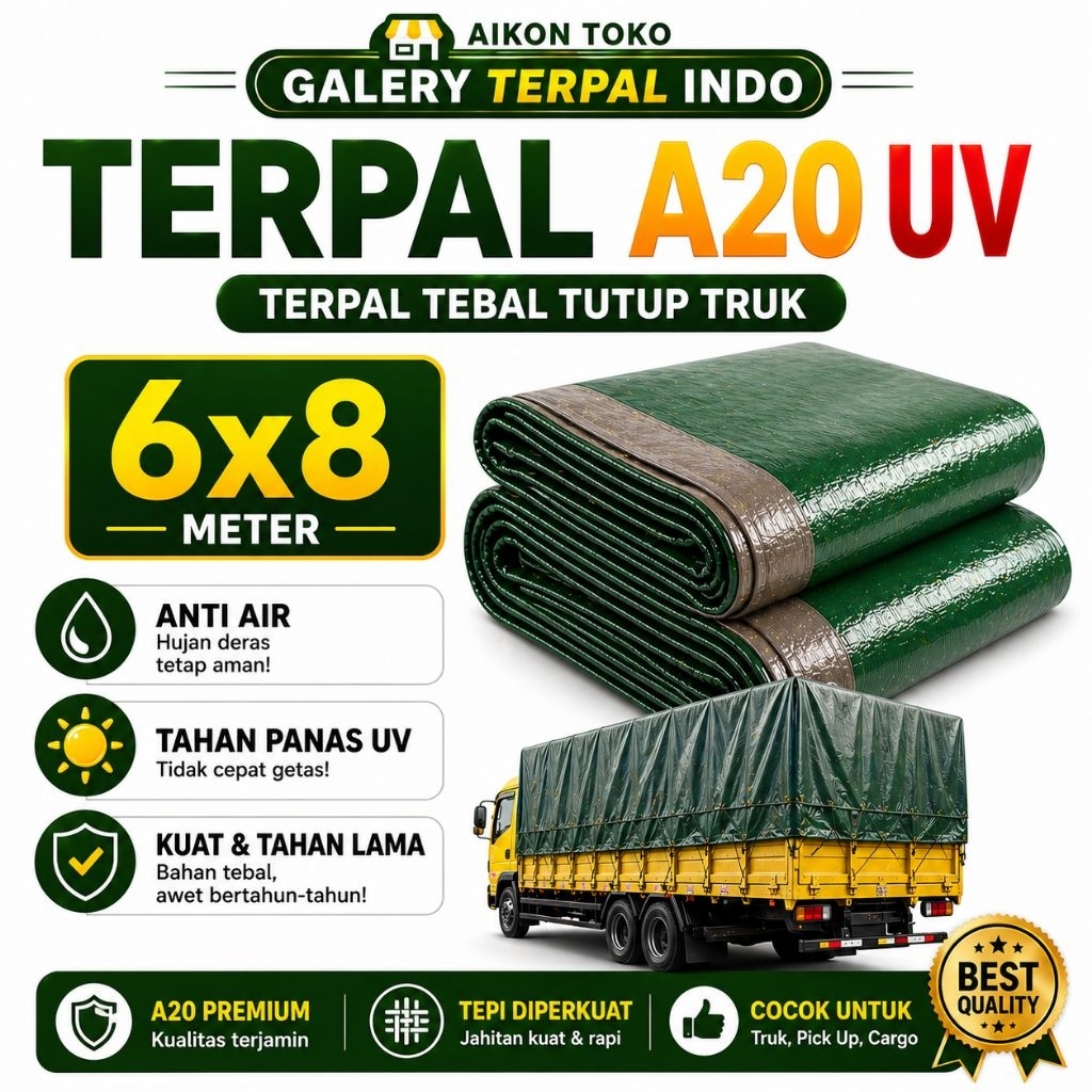 Terpal super tebal gak mudah sobek terpal plastik korea tebal A20 6x8 terpal tenda Terpal murah terp