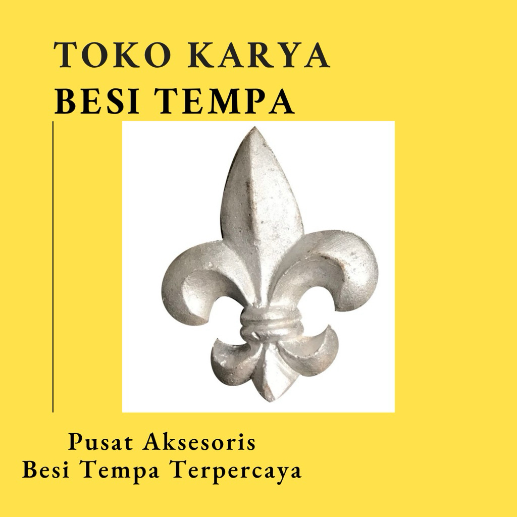 Ornamen Pagar Besi Tombak 07 / Ornamen Besi Tempa / Ornamen Pagar Besi dan Tralis / Aksesoris Besi T