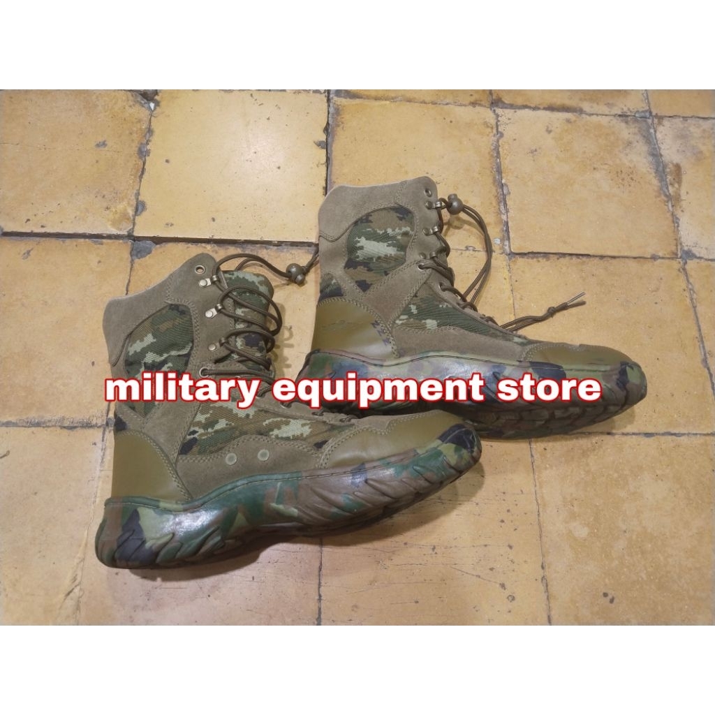 SEPATU PDL LORENG KOSTRAD ASLI JATAH PEMBAGIAN TNI PERNAH PAKAI (BEKAS)