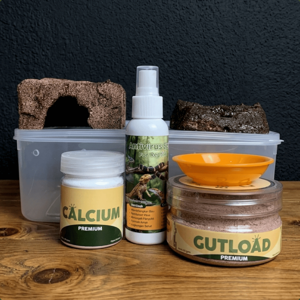 PAKET HEMAT PERLENGKAPAN LEOPARD GECKO & AFT