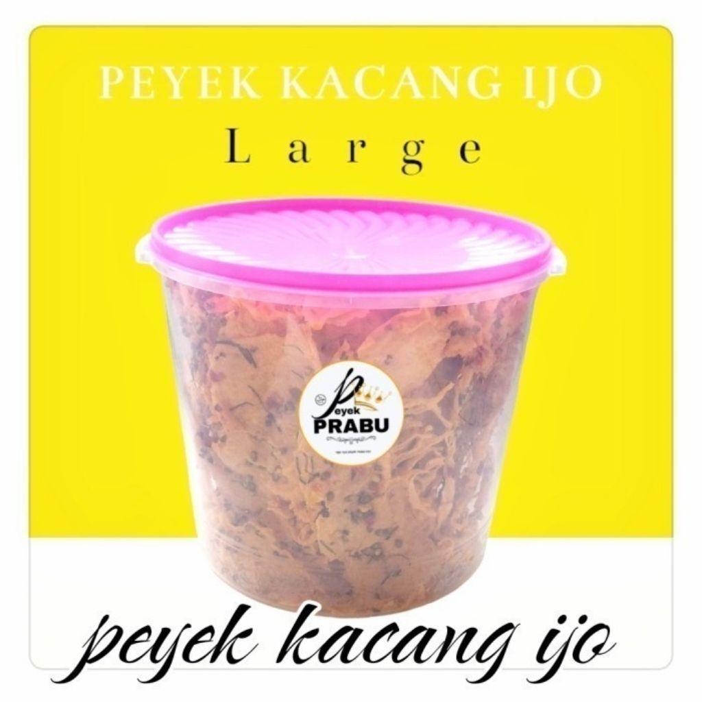 peyek kacang ijo /rebon/teri Medan /kacang ijo /peyek prabu toples 5 liter