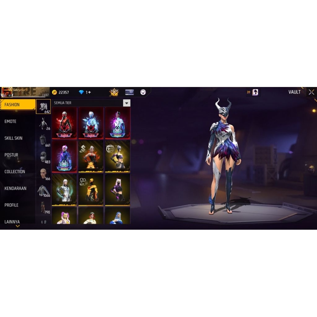Fitur Lengkap, Akun Sultan Free Fire Terbaru