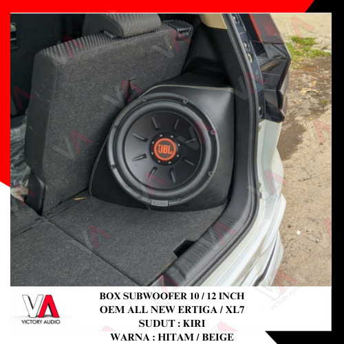 Box Sudut Subwoofer 10 & 12 Inch OEM Suzuki All New Ertiga / XL7 Bahan MDF 18mm Box Sudut KIRI High 