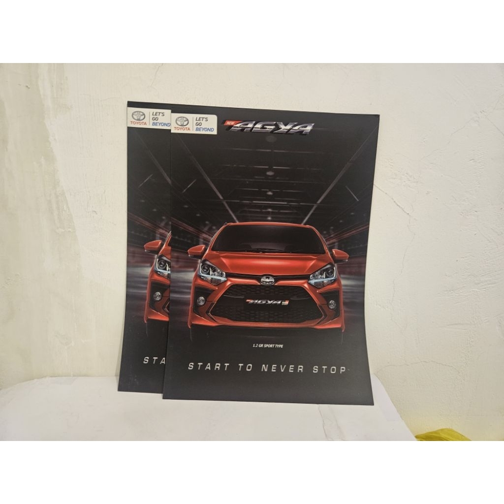 brosur katalog mobil toyota agya 2021 leaflet