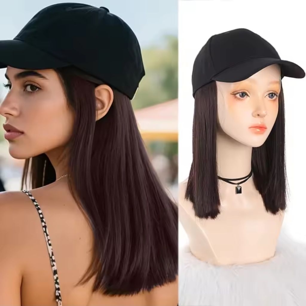 TOPI WIG RAMBUT PANJANG MEDIUM