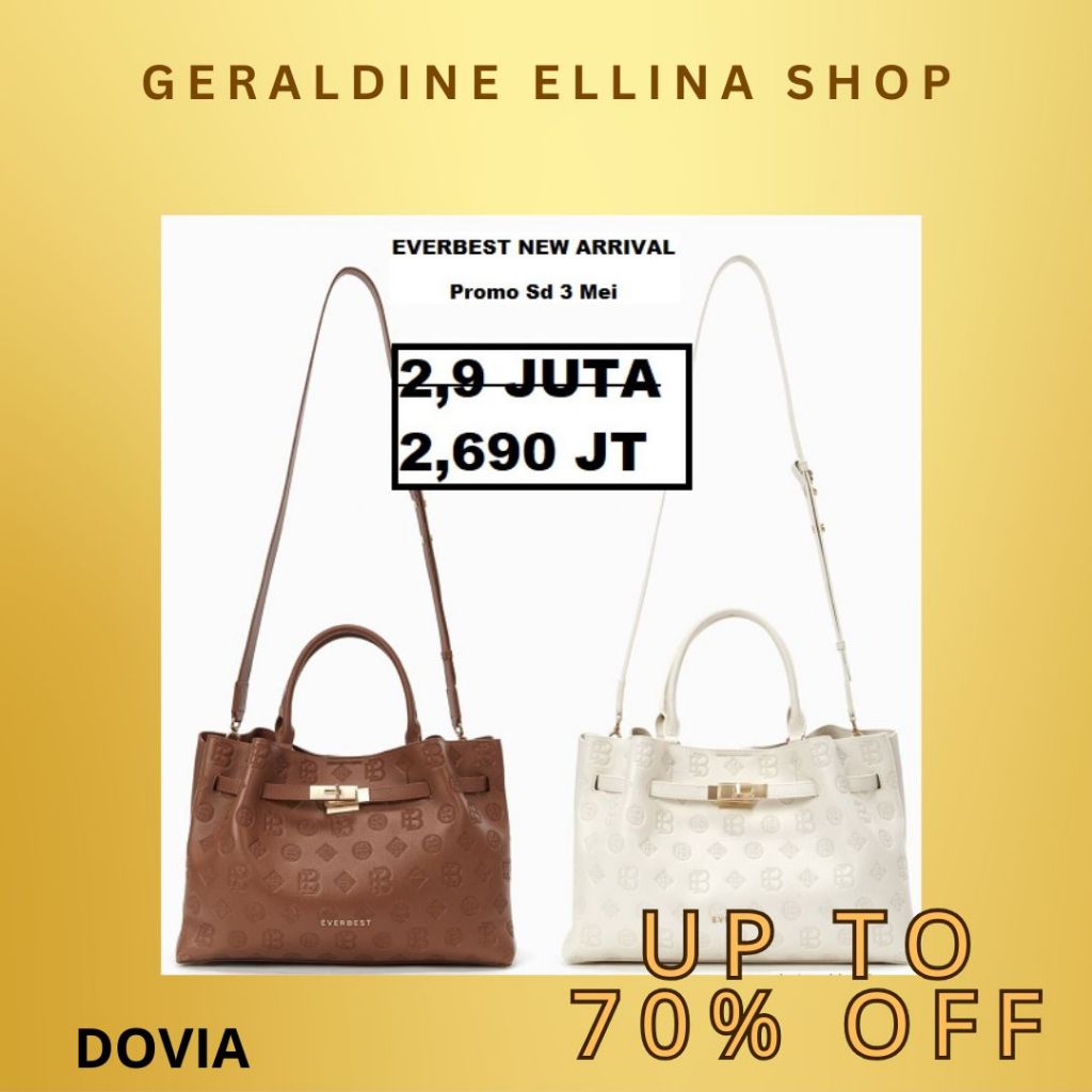 Tas wanita Everbest original 100% SALE ORI STORE satchel bag seri DOVIA