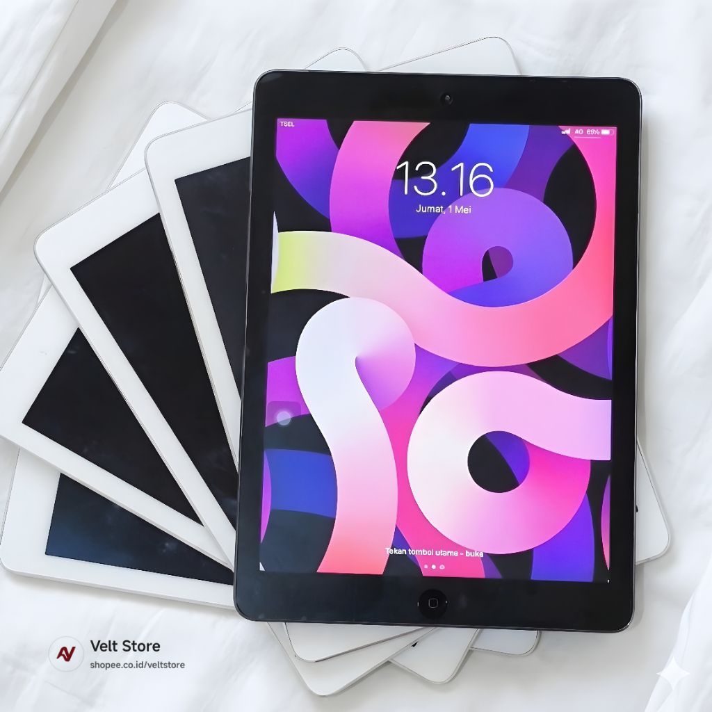 iPad Air 1 Second Ex Garansi Resmi Digimap 16GB/32GB/64GB WiFi/Cellular All Operator Siap Pakai (Bac