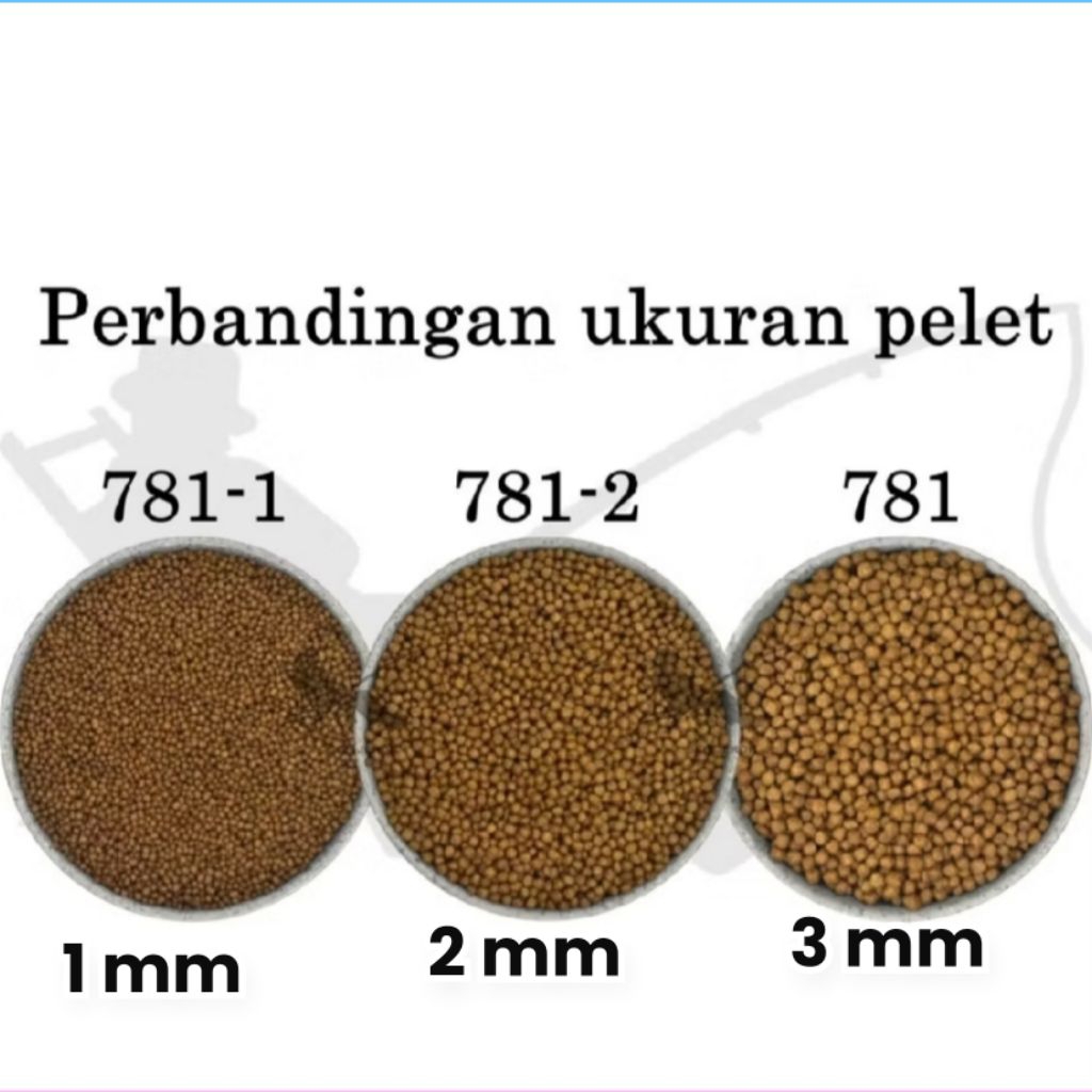 pelet pakan ikan 781,781-1,781-2,500gr menambah nafsu makan hewan ternak