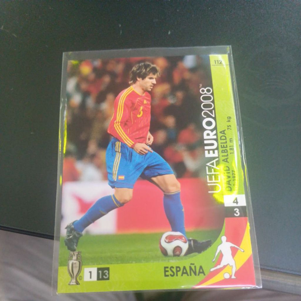 kartu bola panini trading card game euro 2008 Spanyol