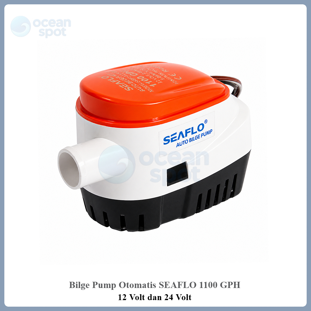 Bilge Pump Otomatis SEAFLO 1100 GPH 12 Volt dan 24 Volt (Pompa Celup Kapal 1100GPH) ( ocean spot )