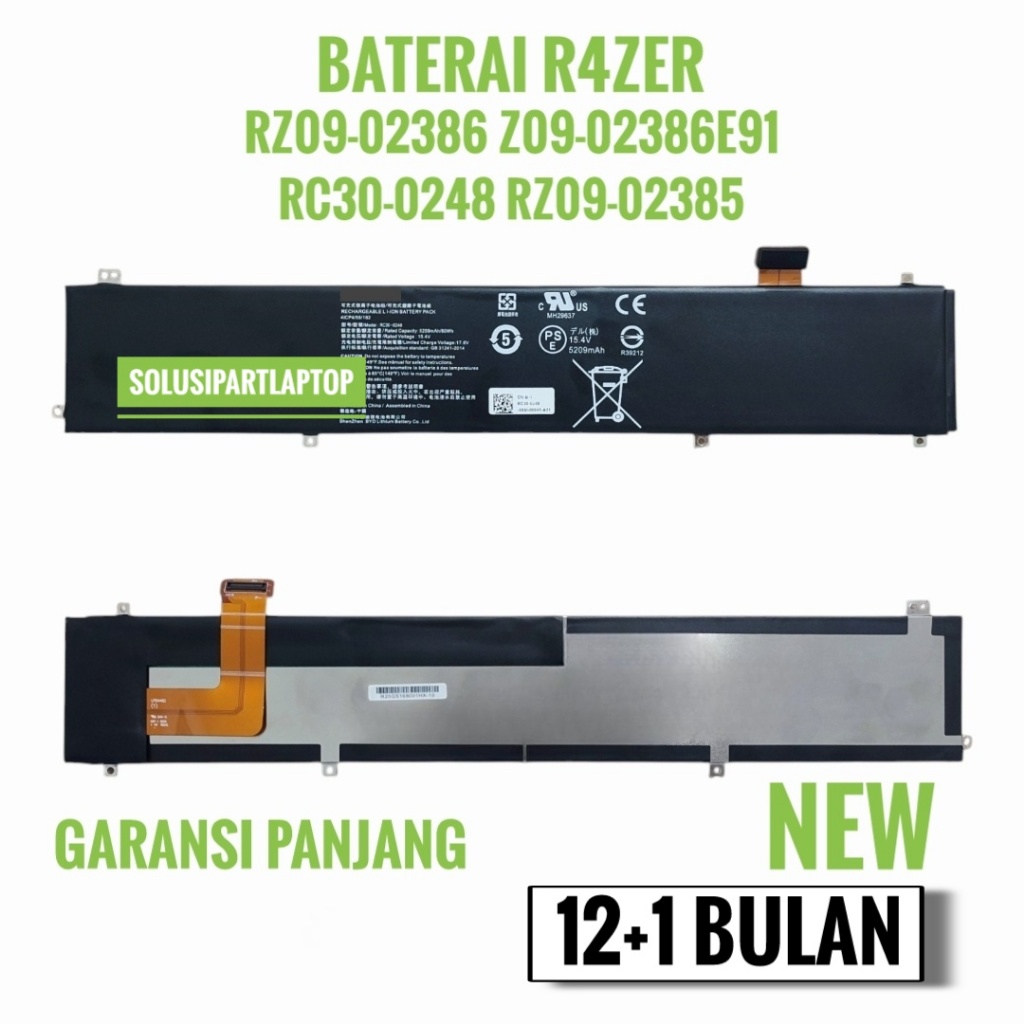 Baterai Razer Blade 15 Advanced RC30-0248 Original Black