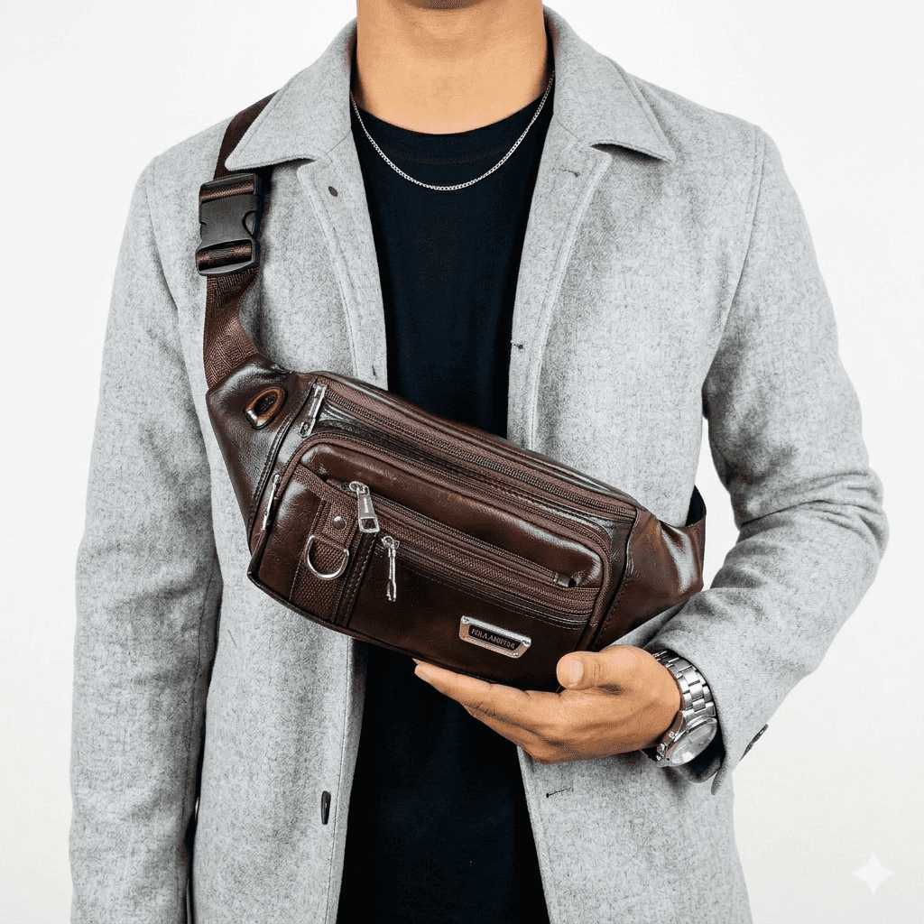 POLO AMSTAR Tas Pinggang Waist Bag Casual Selempang Bahu