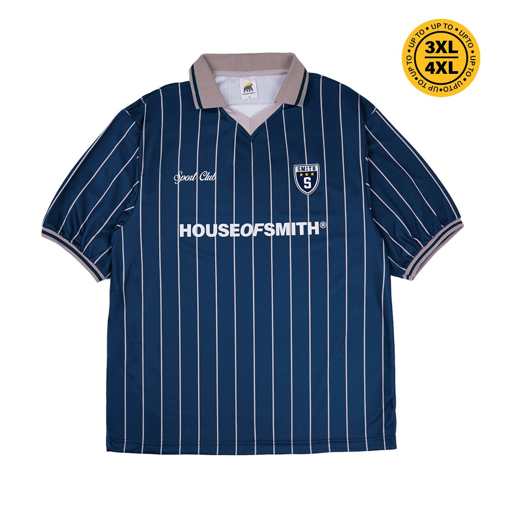 House of Smith BDG Kaos Jersey Oversized Pria - Match Kit Oversized Jersey Navy - Jersey