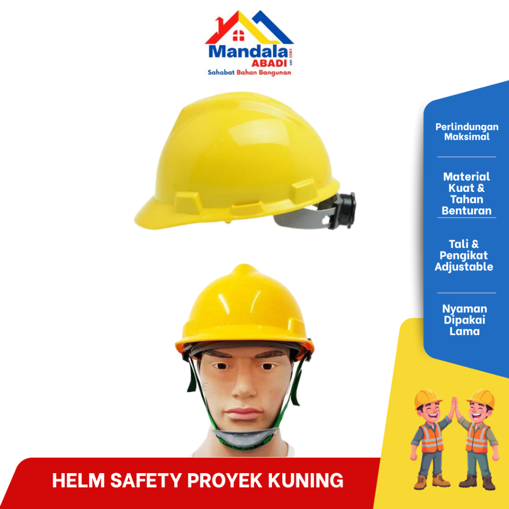 Helm Safety Helm Proyek Kuning
