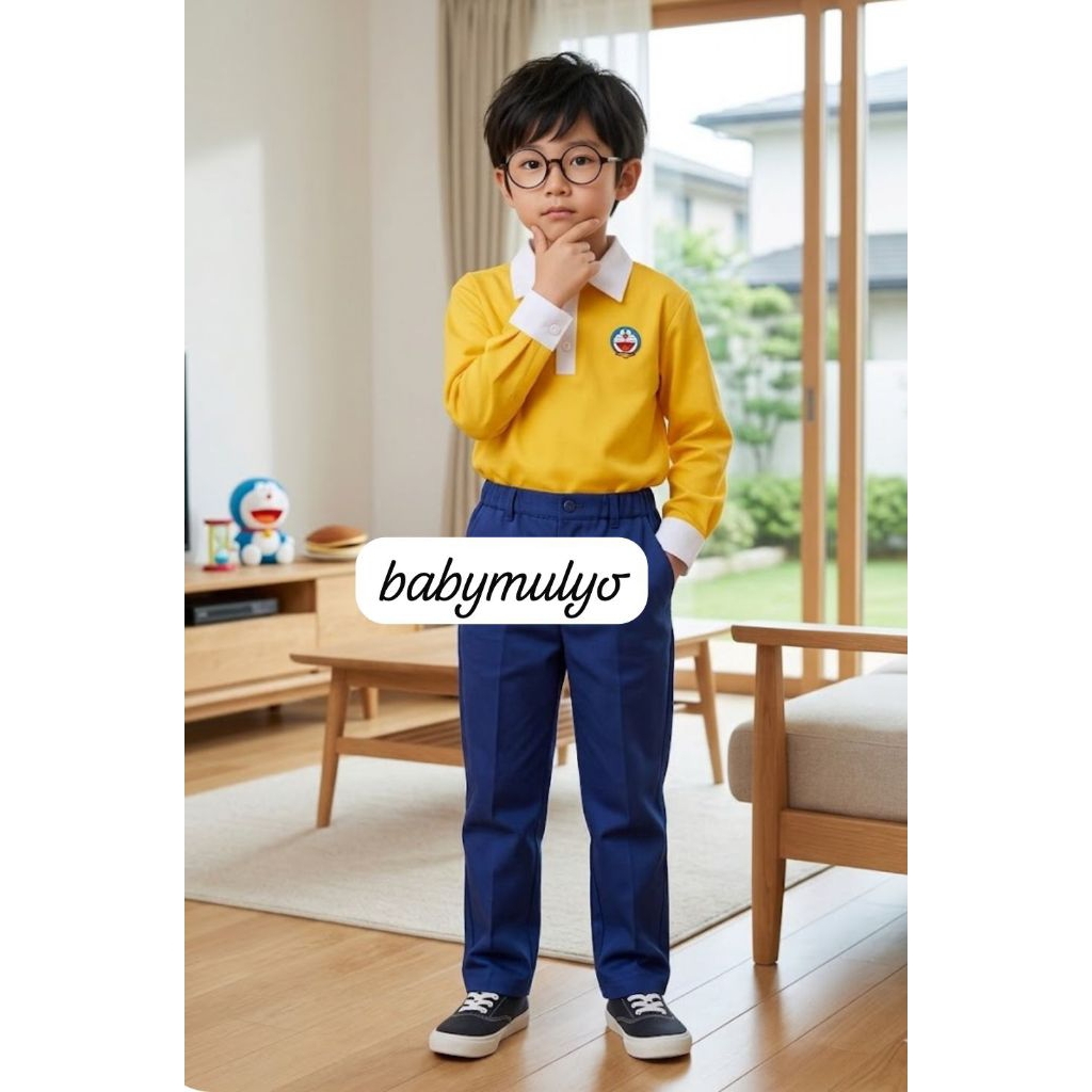 [BABY MULYO]KOSTUM NOBITA ANAK//KOSTUM COSPLAY ANAK NOBITA