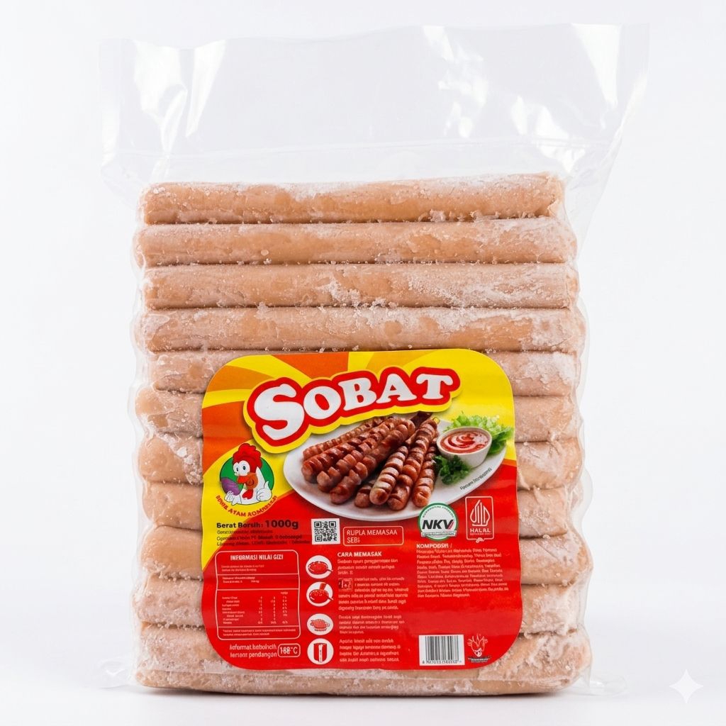 Sobat Long Sosis Ayam Kombinasi 1000g/1kg