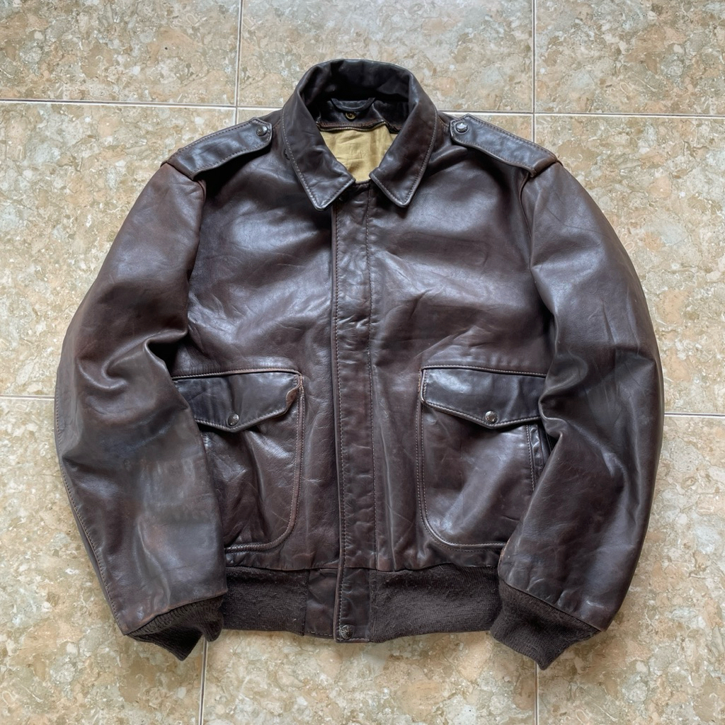 schott leather flight jacket