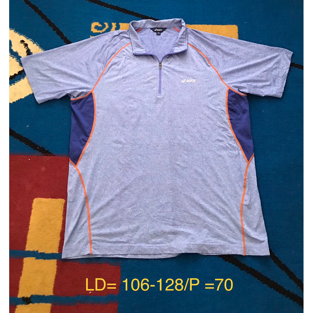 polo shirt halfzip asics second