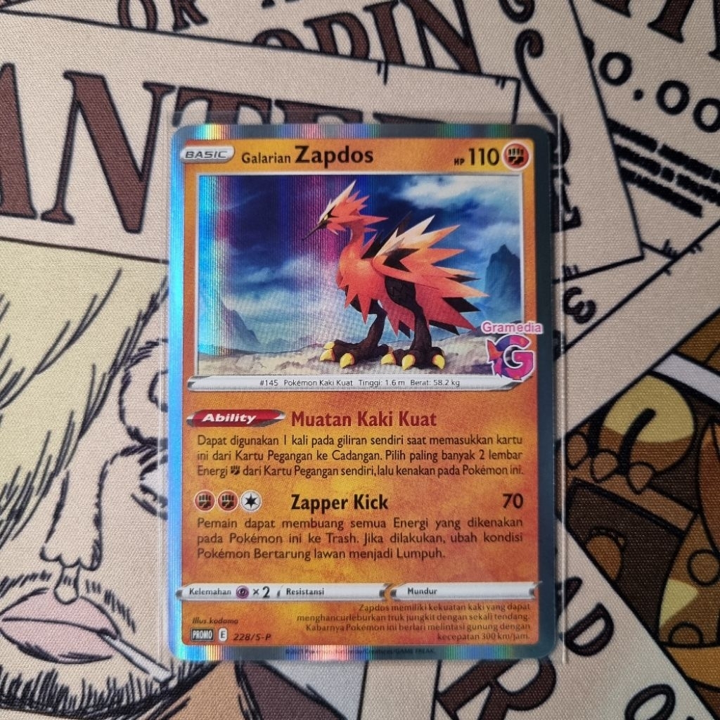 Galarian Zapdos Gramedia Promo Pokemon TCG Indo