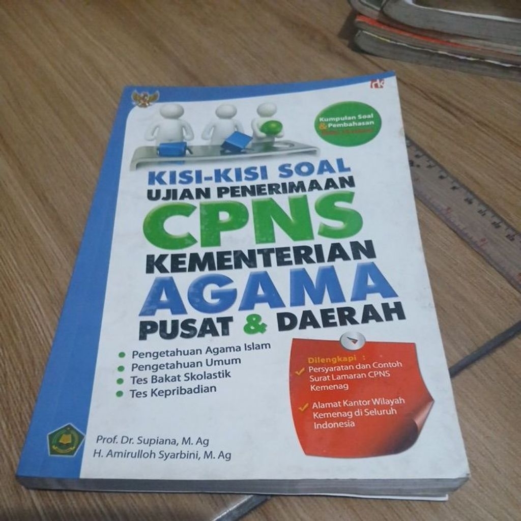 Buku Bekas Kisi-kisi Soal CPNS Kementerian Agama Pusat & Daerah