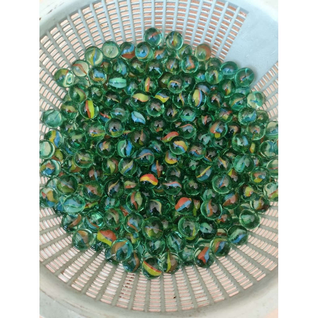 100 pcs kelereng biasa kelereng warna, Gandu atau kelereng mata kucing