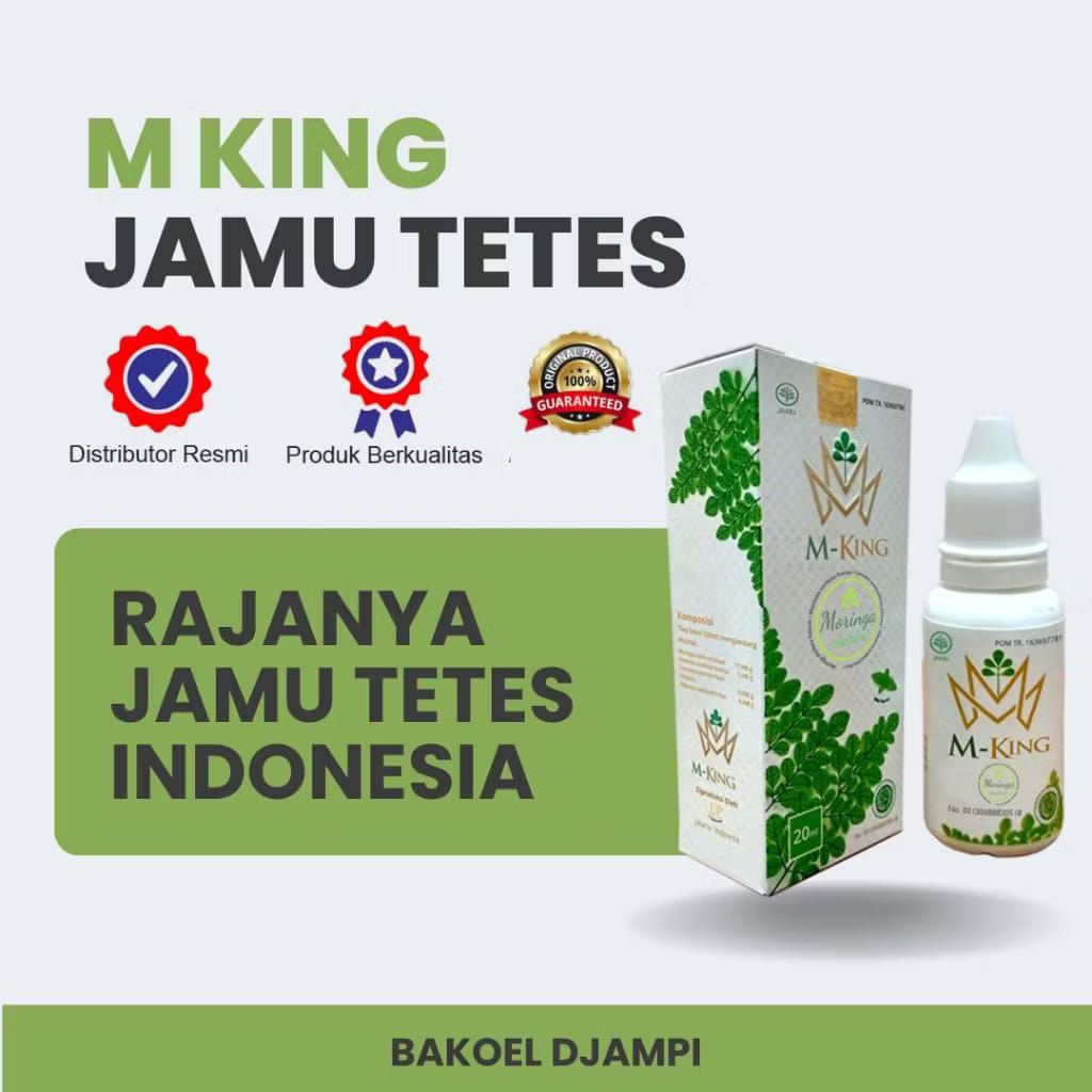 M-KING Tetes Herbal Premium – Rajanya Jamu Tetes Indonesia (Bantu Atasi Stroke, Diabetes, Kolesterol
