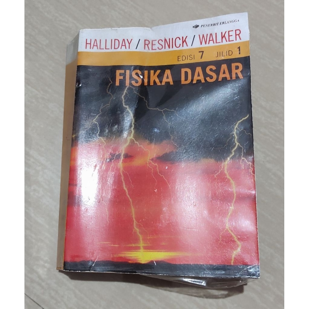 BUKU FISIKA DASAR HALLIDAY EDISI 7 JILID 1 PENERBIT ERLANGGA, BEKAS. BUKU BEKAS