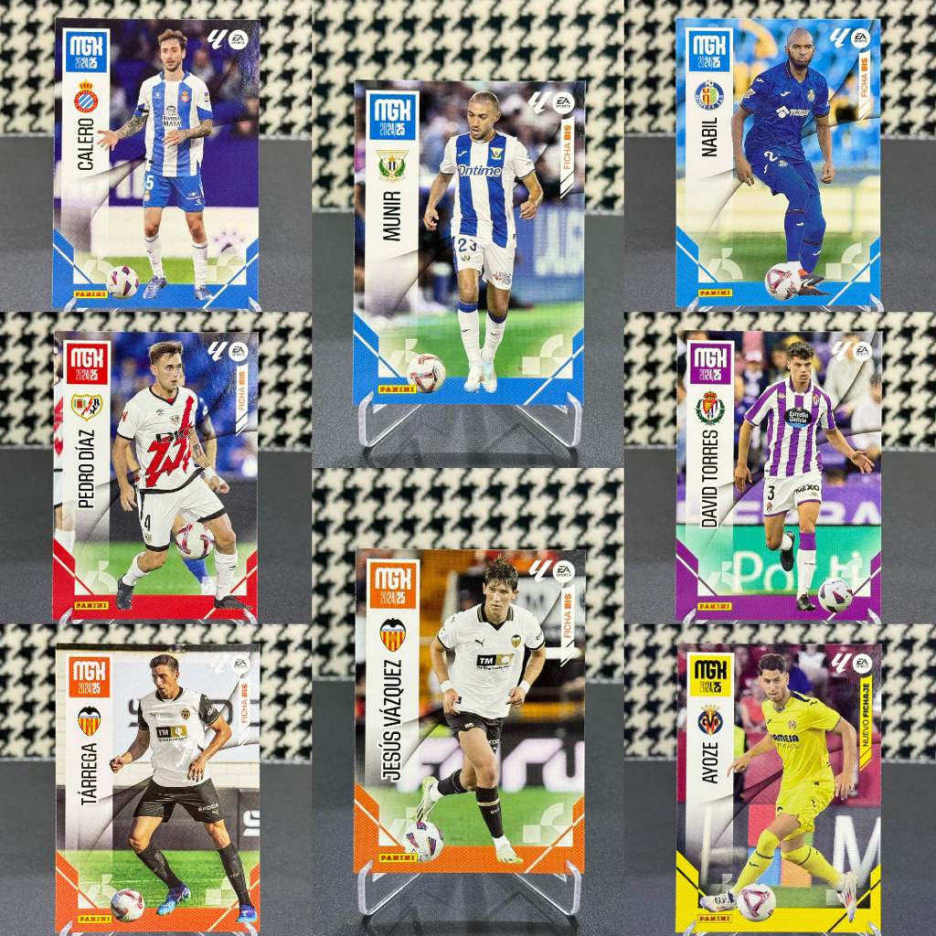 kartu bola panini laliga mega cracks valencia,villarreal,rayo vallecano,real valladolid,leganes,rcd 