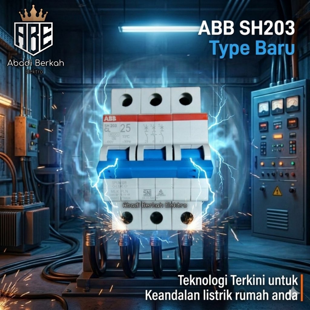 Mcb ABB 3 Phase Original SNI Standart PLN