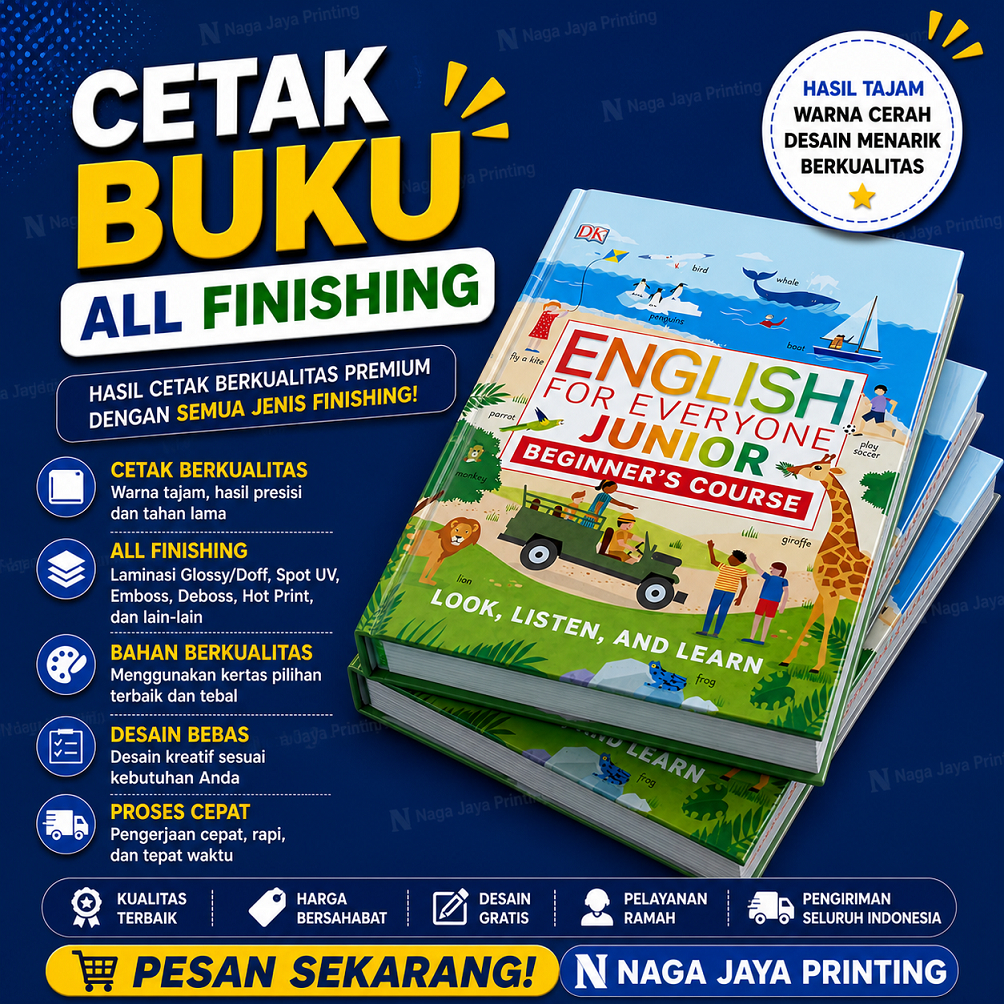 CETAK BUKU/ BUKU/ JASA PRINT BUKU/ BUKU CUSTOM/ JILID BUKU / BUKU A4 / BUKU A5
