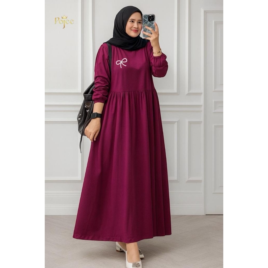 DRESS KAOS POJEE || MIDI KAOS COMBAD TERBARU POJEE