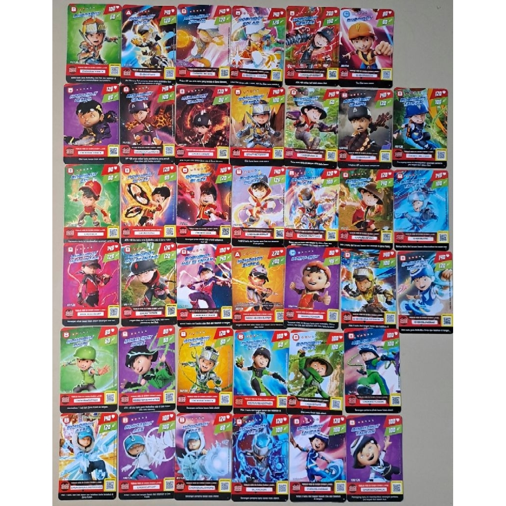 Kartu Boboiboy Choki Choki Monsta galaxy Card Original All Boboiboy Monsta galaxy Card