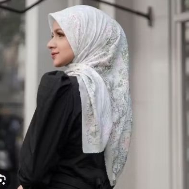 Buttonscarves British Voile Sky