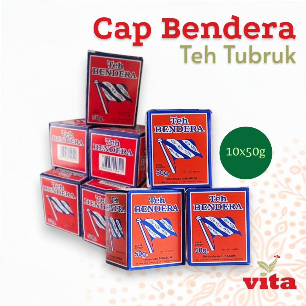 Bendera Teh Tubruk Bubuk 10 Bungkus