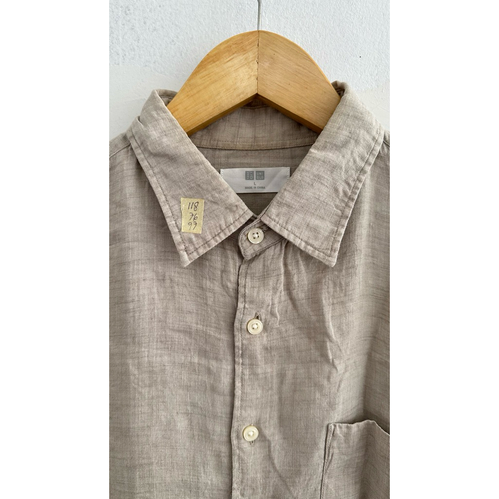 KEMEJA OXFORD XXL XL JUMBO LD 118 UNIQLO