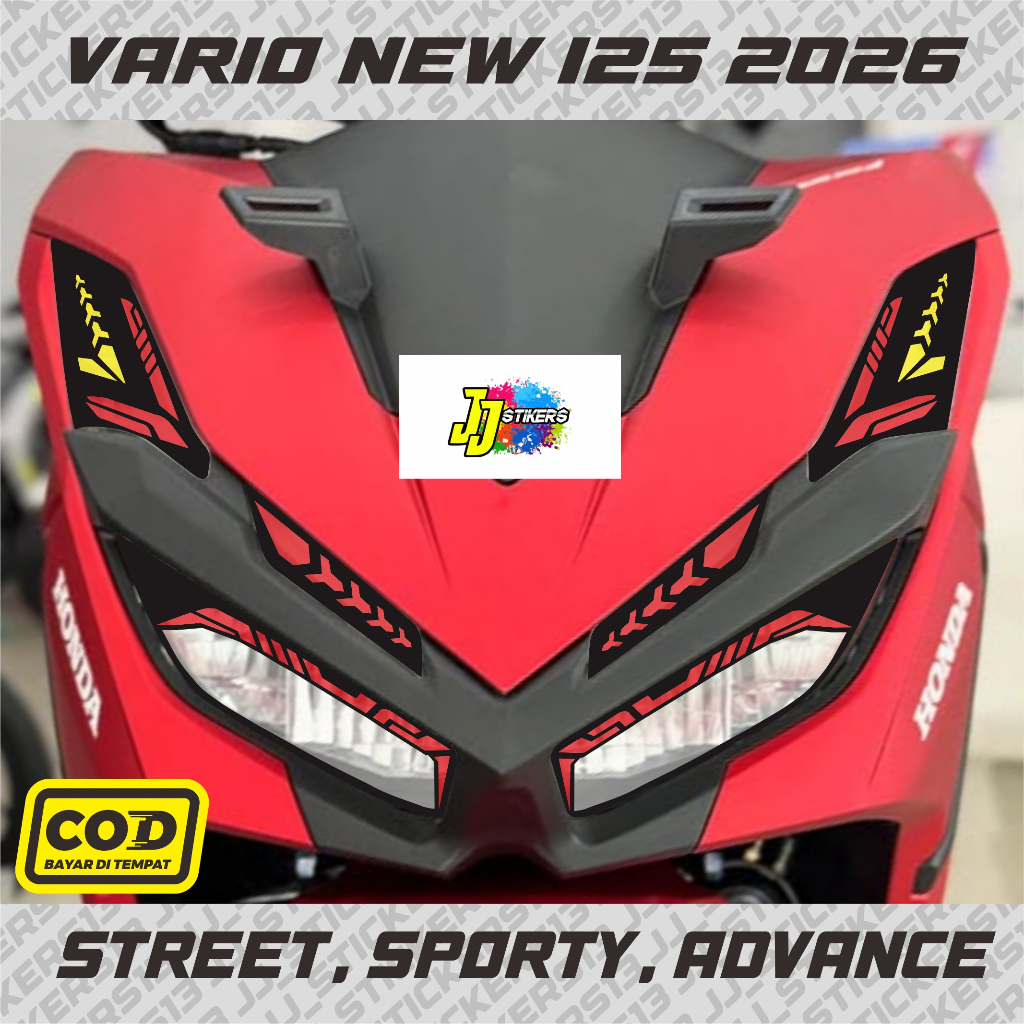 Stiker Variasi Lampu Alis Motor Vario 125 New 2026 Lampu Vario Street 2026