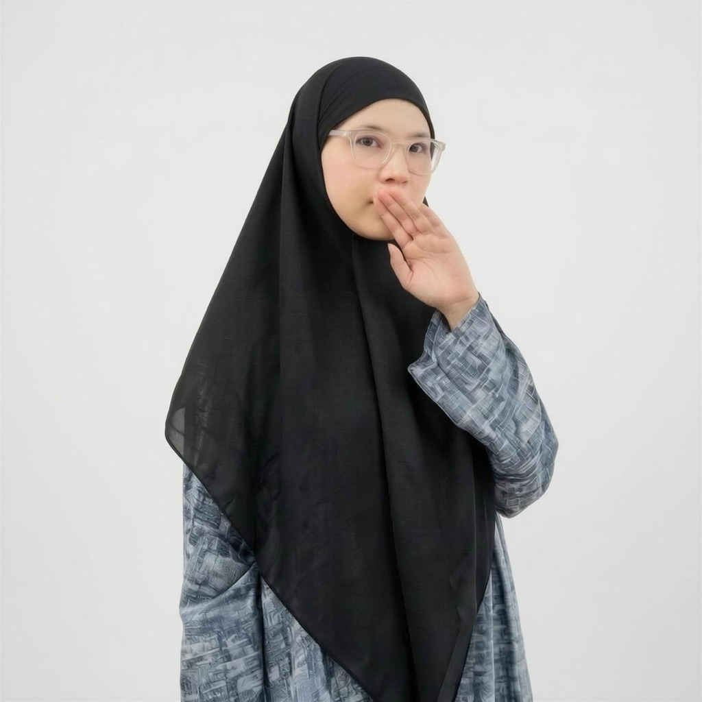 French Khimar Ceruty Babydoll/Hijab Khiban Bandana