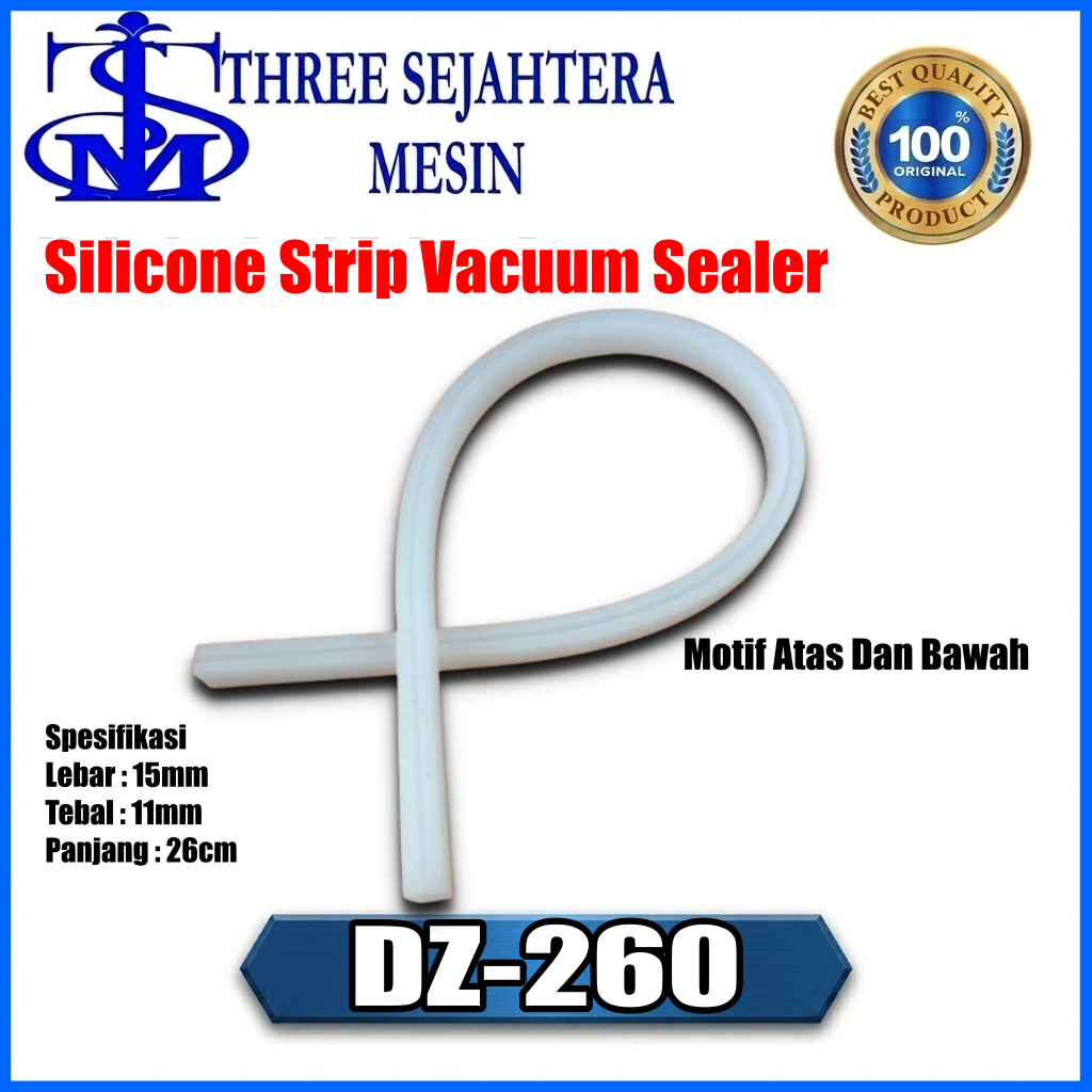 HVC - 260 DZ 260 Silicone strip Vacuum Sealer karet Silicone Bantalan Press Pemanas
