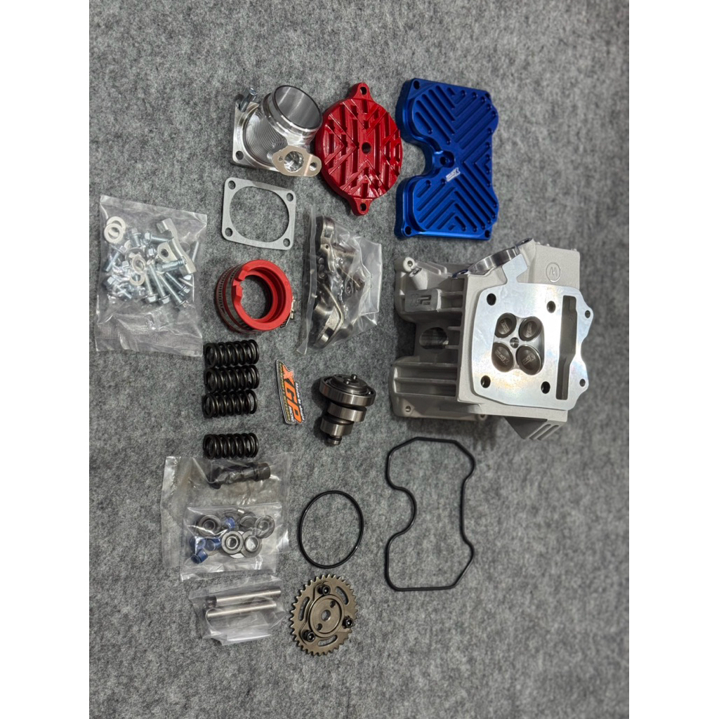 Head Kop supra 125 kharisma karisma kirana kph 4 klep 21 24 xgp racing proting cnc head kop model mx