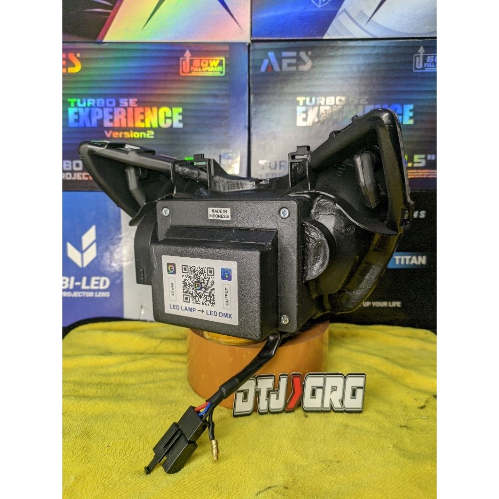 RETROFIT BILED 2,5 INCH + REFLEKTOR SUPRA X 125 BATMAN (KPH KVL) FI (KYZ K41)