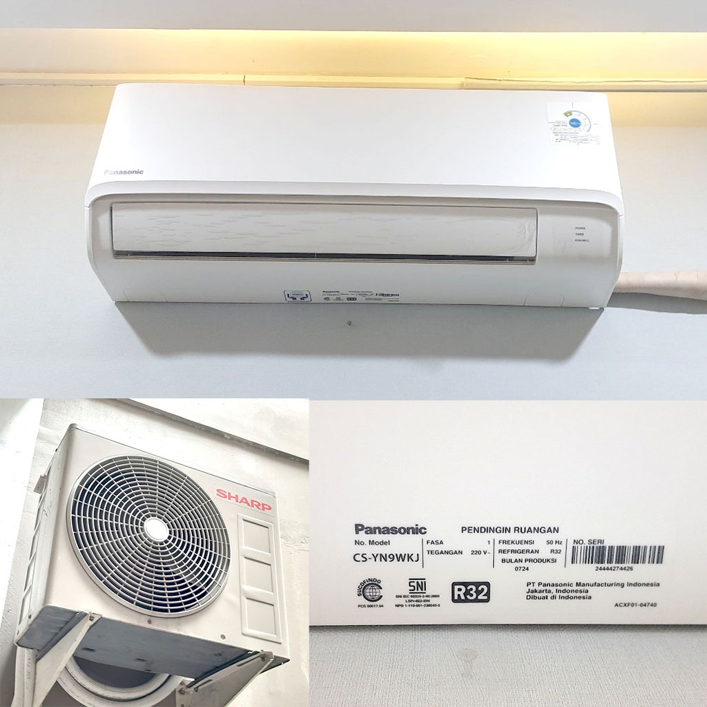 (PRELOVED SEKEN) (GARAGE SALE)  AC Panasonic 1 PK CS-YN9WKJ R32