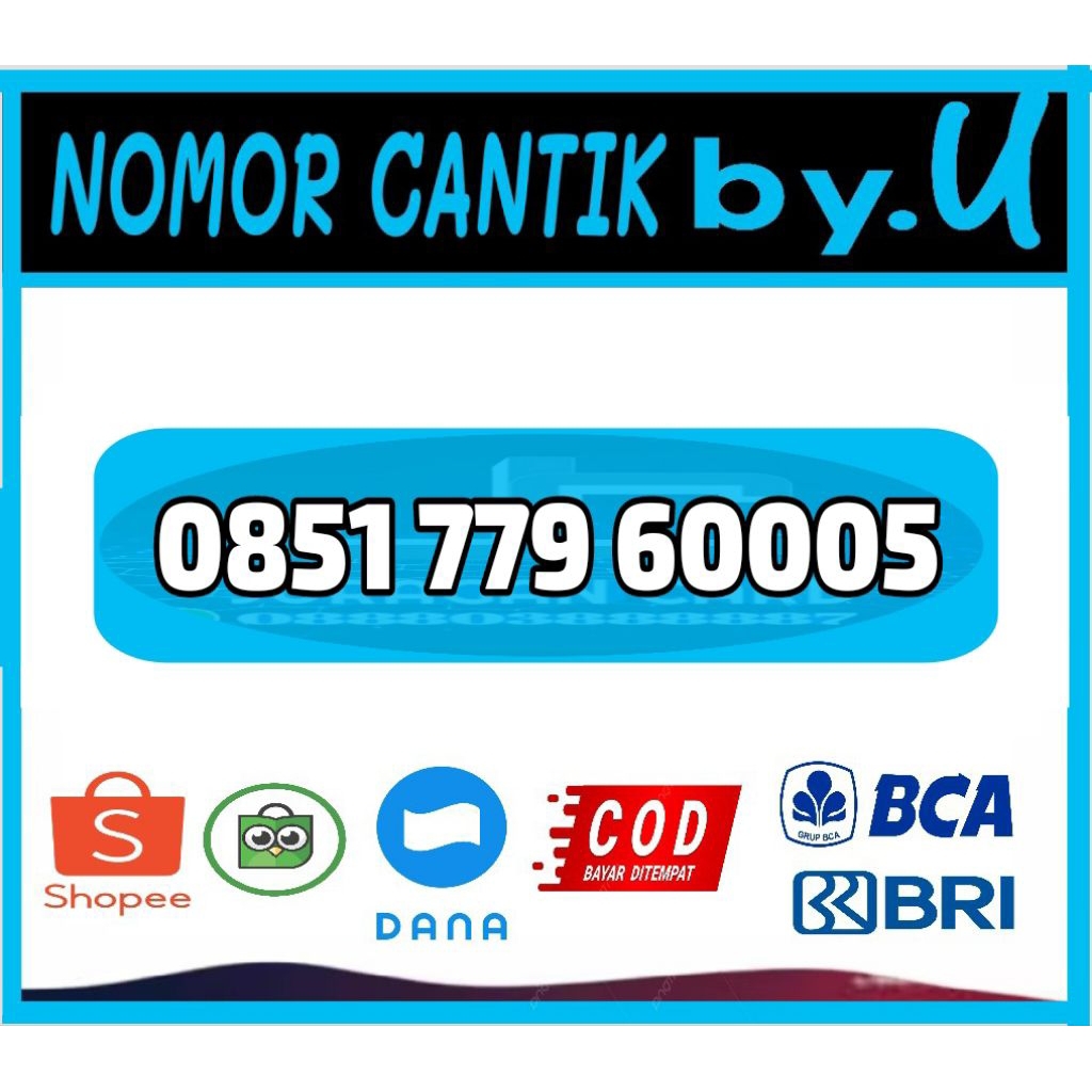 nomor cantik Telkomsel BY. tripel 6000 nol simpel murah
